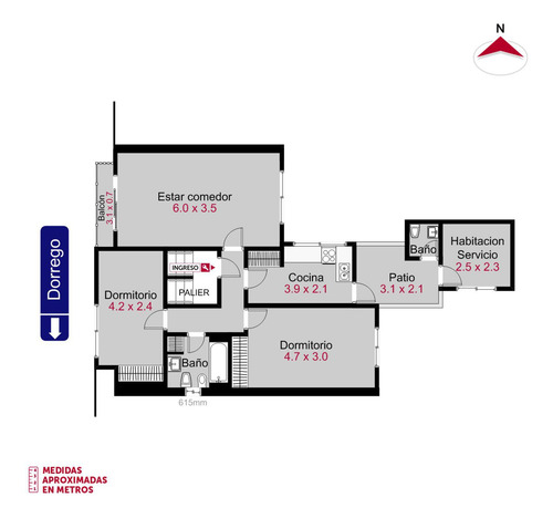 Dorrego Y Urquiza - Piso Exclusivo De 2/3 Dormitorios.
