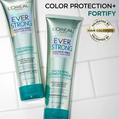 L'oreal Paris Everstrong Champú Y Acondicionador Sin Sulfato