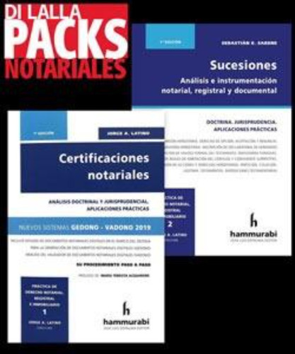 Pack Certificaciones Notariales Y Sucesiones. Di Lalla