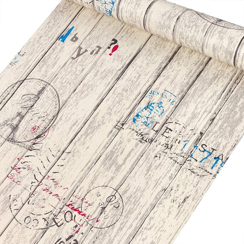 Imagen 4 de 10 de Papel Tapiz Adherible 10m X 45cm Tablones Vintage Paris Tp47