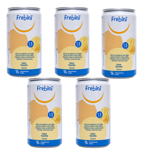 Frebini Sabor Vainilla 236ml Infantil Fresenius Kabi 5 Pzs