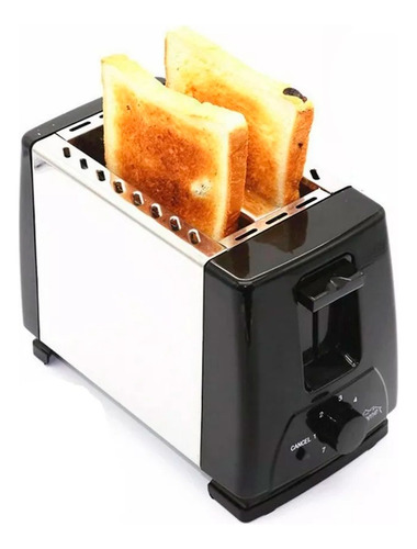 Tostadora De Pan Eléctrica 900w Inoxidable 2 Ranuras 7 Nivel