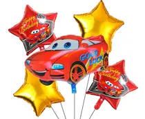 Comprar Globos Metálicos De Rayo Mcqueen Globos Cars De Kits De 5pzs