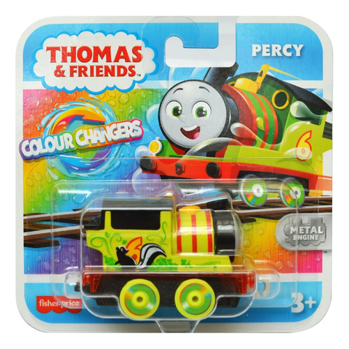 Tren Percy Zorillo - Thomas & Friends Colour Changers Metal Percy Amarillo