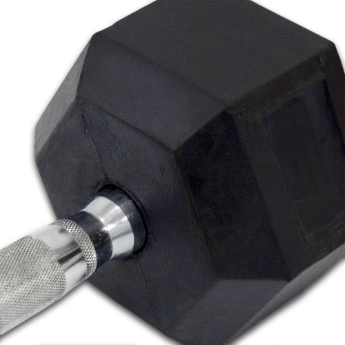 Imagen 4 de 7 de Mancuerna Pesa Gym Fitness Hex Encauchetada 10 Lb K6