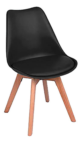 Imagen 5 de 5 de Set 4 Sillas Tipo Eames Tulip Asiento Acolchado Comedor Sala