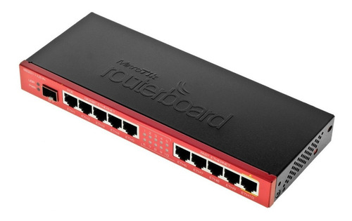 Imagen 2 de 2 de Router MikroTik RouterBOARD RB2011iLS-IN negro y rojo