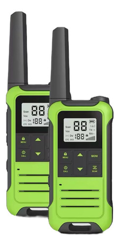 Rádio Comunicador Walkie Talkie Baofeng F22 Par Bandas De Freqüência 446mhz Cor Verde 3.7v