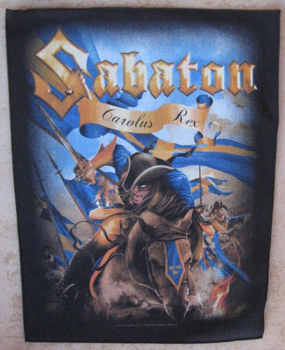 Back Patch Para Costas De Jaqueta - Sabaton Carolus Oficial