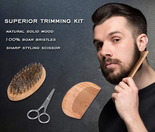 Kit Barba Mejorado Hombres Crecimiento De La Barba Preparaci