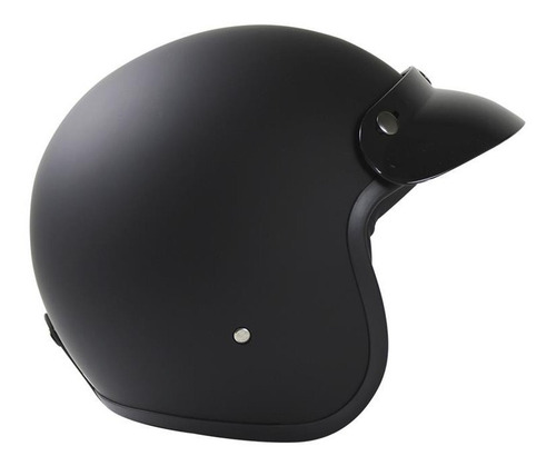 Imagen 3 de 6 de Casco Moto Abierto 3/4 Roda Vintage Cafe Racer Certificado