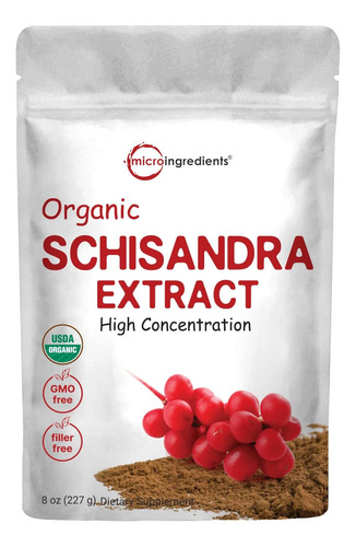 227g Polvo Schisandra Extract Organico Adaptogen Traditional