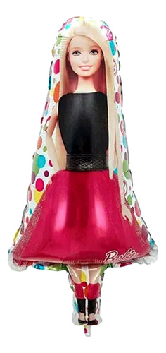Barbie Centro De Mesa Globos Fiesta Cumpleaños 