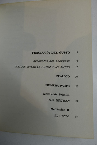 Fisiología Del Gusto Brillat-savarín / Tratado De Los Exc231 (Usado)