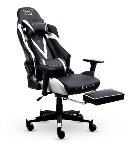 Cadeira Gamer Xt Racer Viking Series Com Apoio De Pés Branco