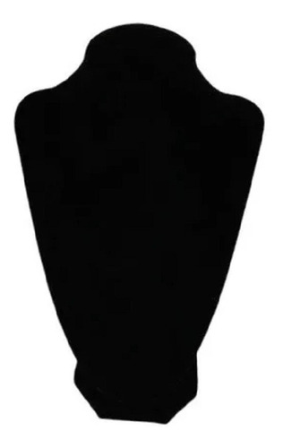 Exhibidor Collar Terciopelo Negro 20 X 30 Cm