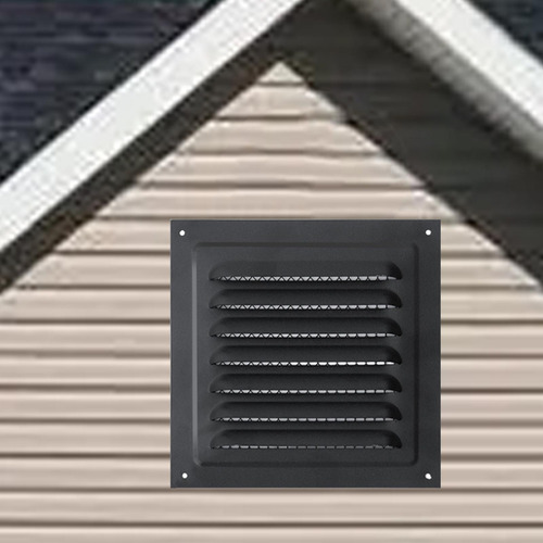 Cubierta De Ventilación De Metal, Cubierta 15cmx15cm Negro