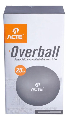 Bola Over Ball 25 Cm Cinza (t72) - Acte