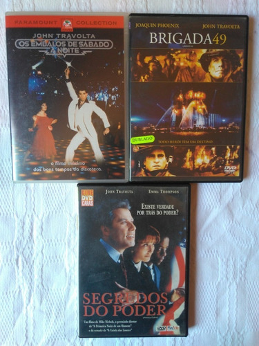 7 Dvds John Travolta/a Filha Do General/be Cool - Originais (Usado)