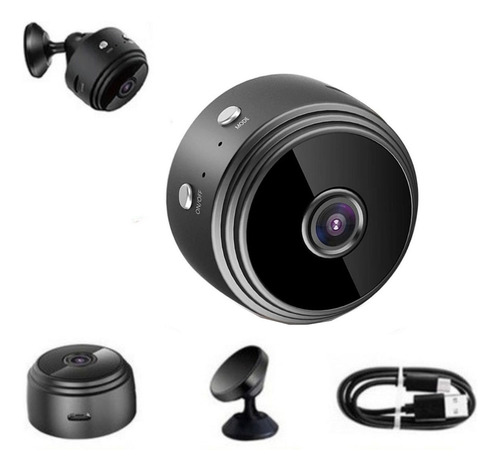 Mini Camera Espia Hd 1080p Wi-fi C/ Bateria Interna Sem Fio