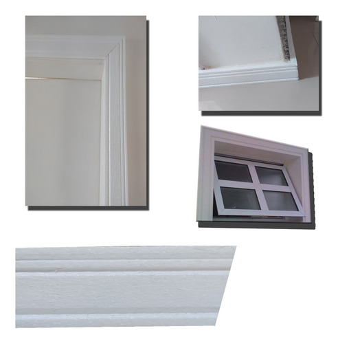 Moldura Eps Para Janelas Portas E Rodapé 20 Mts