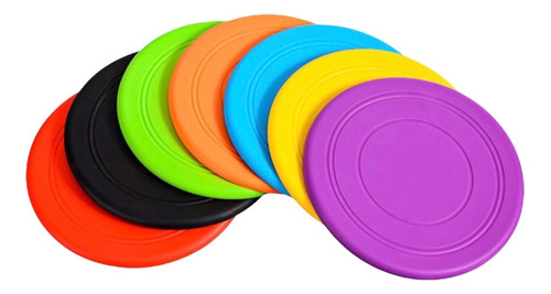 Frisbee Flexible 6 Piezas Juguete Para Mascotas Silicona