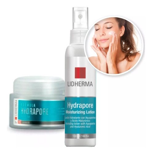 Combo Hydrapore Ultra Hidratante Crema Gel + Loción Lidherma