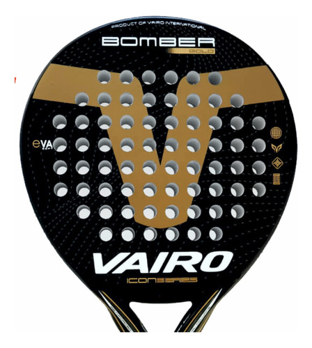 Paleta Padel Vairo 8.3 Bomber Gold Nueva Serie | Favio Sport