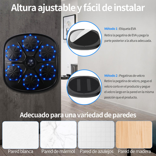 Máquina De Boxeo Musical Kimwood Inteligente Profesional Con Patalla
