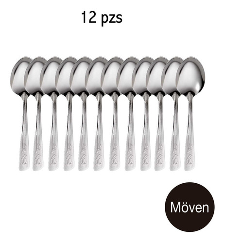 Cuchara Cafetera Acero Inoxidable 12 Piezas Moven Maya