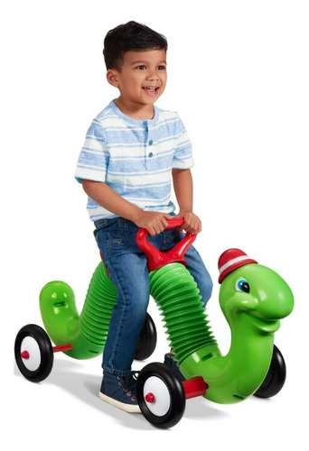 Radio Flyer Inchworm (gusano Que Rebota Y Camina) Color Verde Lima