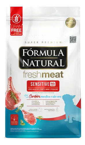 Fórmula Natural Fresh Meat Cães Sensitive Mini Pequeno 7kg