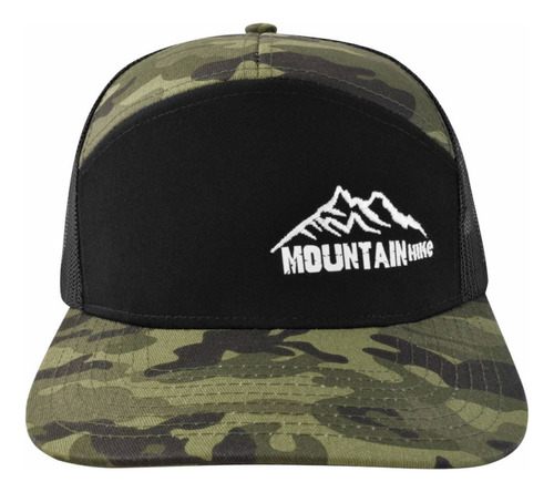 Gorra Mounatin Hike Sion C/malla Negro/verde Snapback