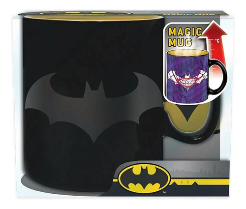 Taza Que Cambia De Color Batman Logo Mug/jocker Pin