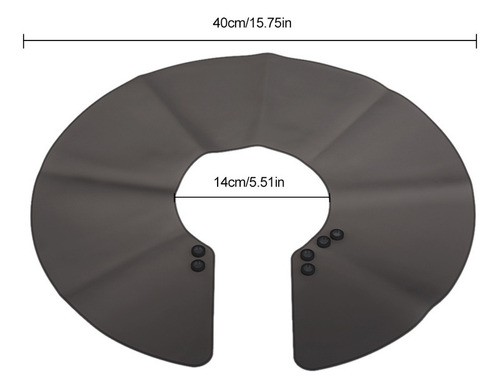 Colar De Silicone Com Capa De Cabelo Para Barbeiro E Cabele