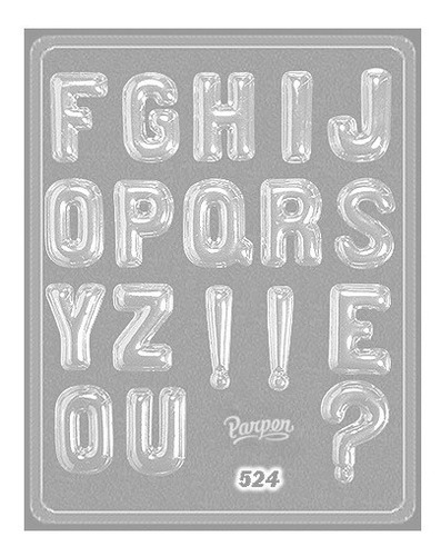 Imagen 6 de 8 de Set De 2 Moldes Letras Y Signos Parpen