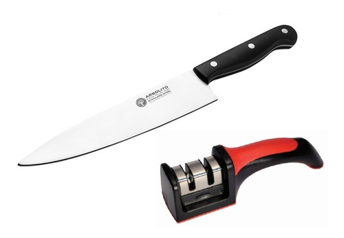 Cuchillo Chef 20cm + Afilador Boker Arbolito