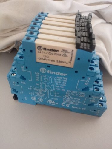 7 Relé Finder / Borne Relé De Interface 24vdc