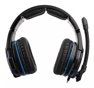 Audífonos Gamer Sades Diadema Alámbricos Knight Pro Negro