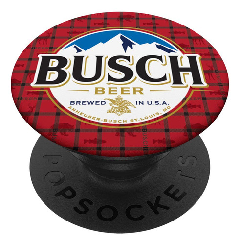 Busch Rojo Franela Popsockets Soporte Para Smartphon Tablets