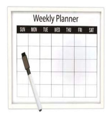 Lousa Planner Quadro Planejamento Semanal Mensal Magnetico