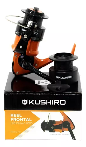 Reel De Pesca Frontal Pesca Variada Kushiro Rfuru40 Pez 5 Kg Color Naranja  Lado de la