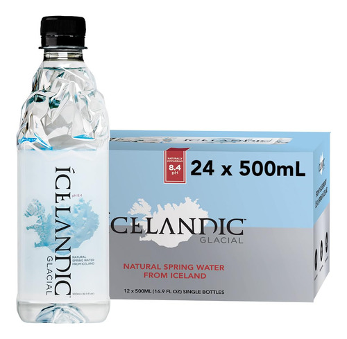 Agua Natural De Manantial Icelandic Glacial.