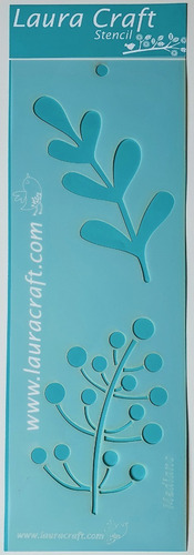 Stencil Laura Craft Set Hojas De La Selva