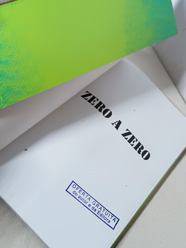 Livro De 2006 Zero A Zero De Tadeu Pereira Ver Descrição