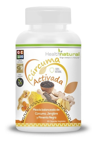 Curcuma Activada 60 Cápsulas Vegetales / 500mg. Agronewen