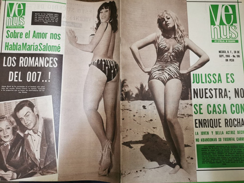 Revista Venus Número 106 Julissa Y María Salomé Y James Bond