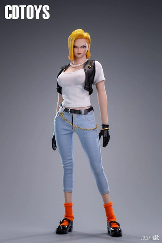 Imagen 2 de 8 de Set Ropa Y Cabeza 1/6 Cdtoys Phicen Dragon Ball Z Android 18