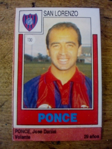 Recorte Figurita San Lorenzo José Daniel Ponce