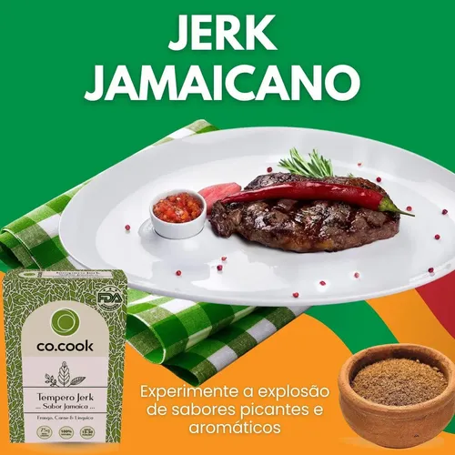 Cocook Especiaria Natural Tempero Jerk Sabor Jamaica 75g